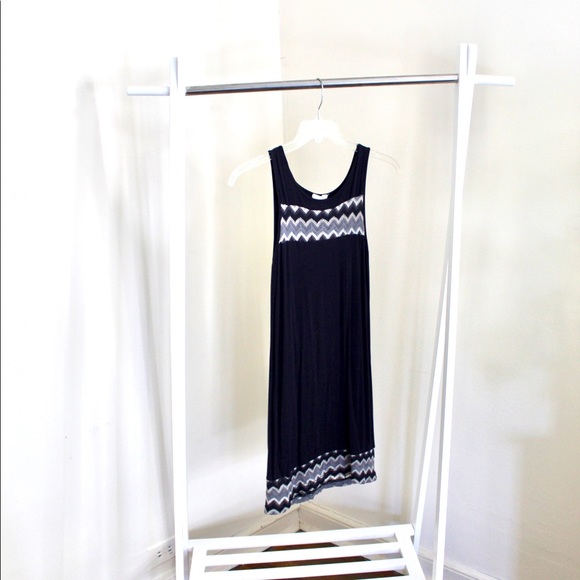 Crochet Blue Shift Dress - Picture 1 of 6